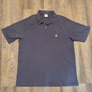 Brooks Brothers Collared Polo Logo Mens X-Large Navy 100% Cotton 346